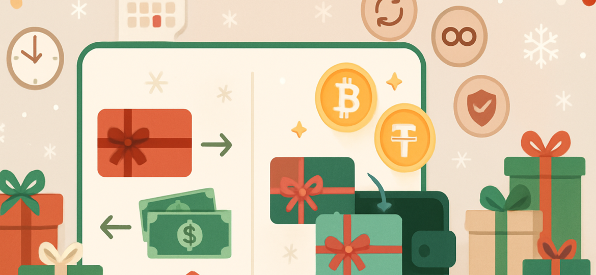 How to choose Gift Cards as Holiday Gifts: Sell or Swap gift cards for Cash/ Crypto?
